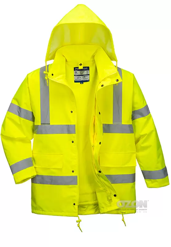 Светоотражающая дорожная куртка Portwest S468 4-в-1, желтый - Фото 1