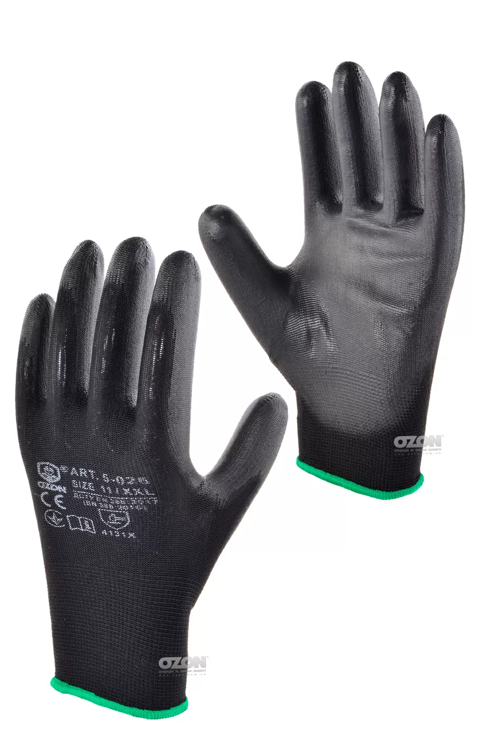 12 пар рукавички е/е з поліуретановим покриттям 5-026 - Фото 1