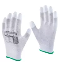 Антистатические перчатки Portwest А198 с ПУ покрытием на пальцах, серые