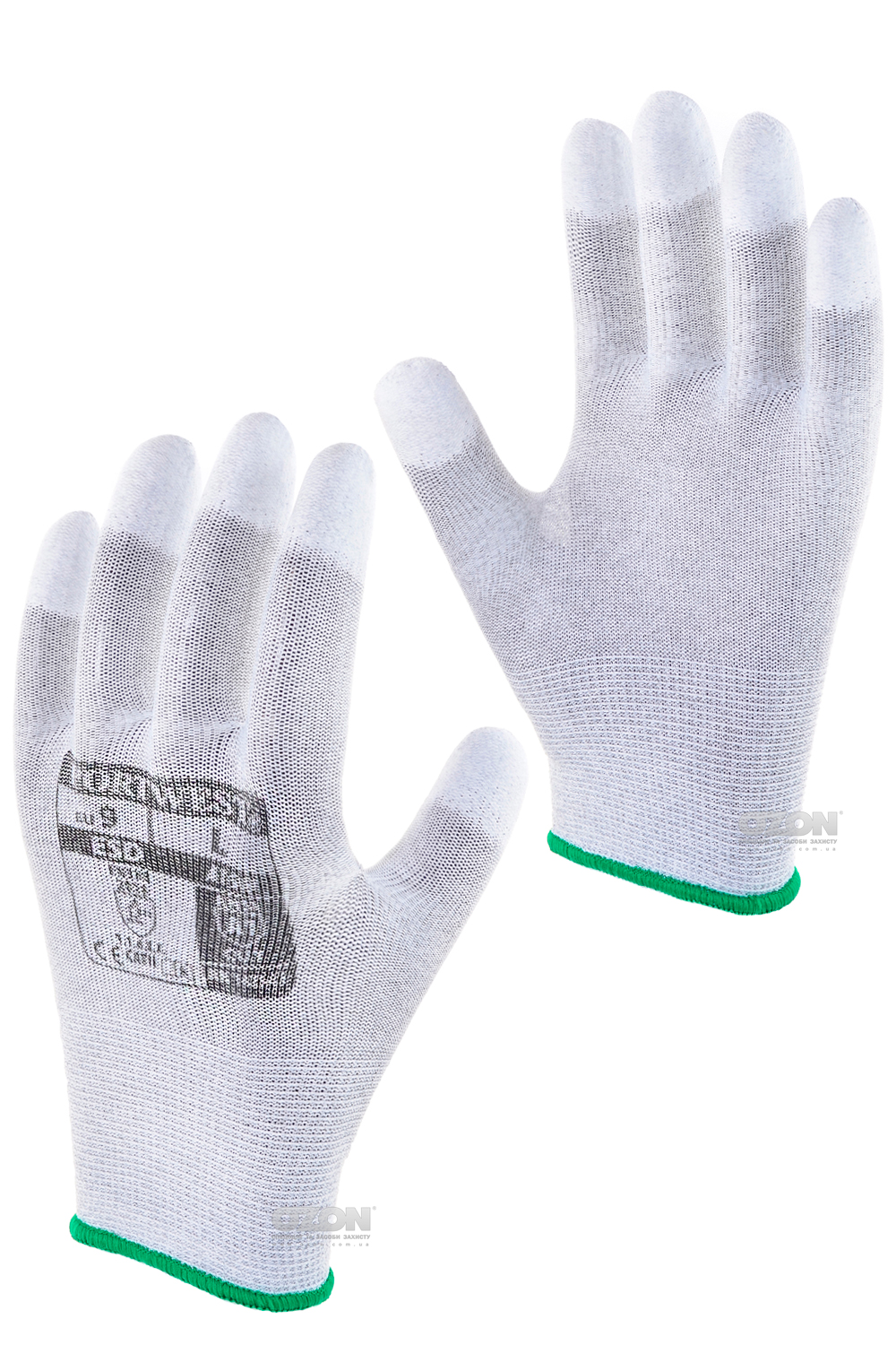 Антистатичні рукавички Portwest А198 з ПУ покриттям на пальцях, cірі - Фото 1