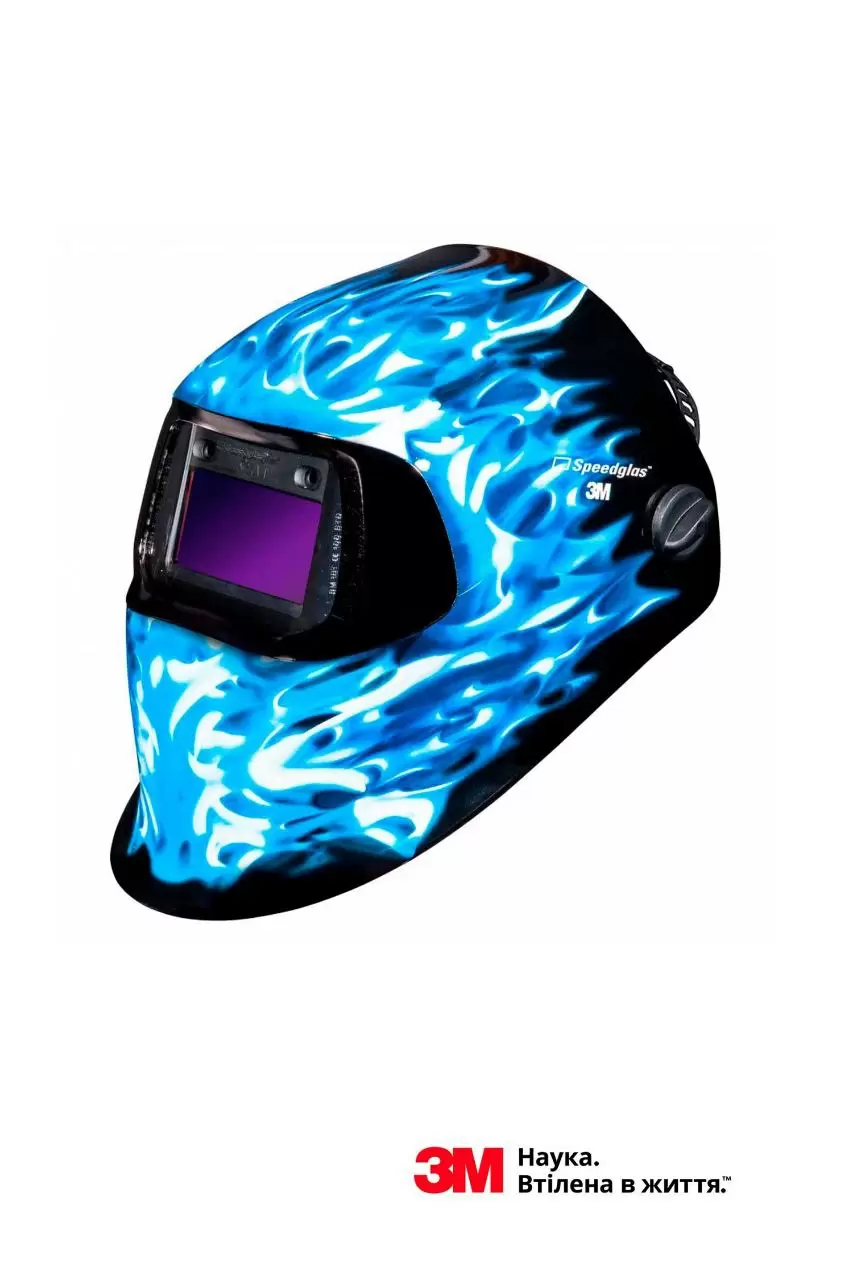 Зварювальна маска 3M™ Speedglas™ Ice Hot, з фотофільтром 100V, затемнення 3/8-12 - Фото 1
