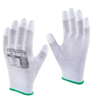 Антистатичні рукавички Portwest А198 з ПУ покриттям на пальцях, cірі