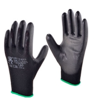 12 пар рукавички П/Е з поліуретановим покриттям 5-026