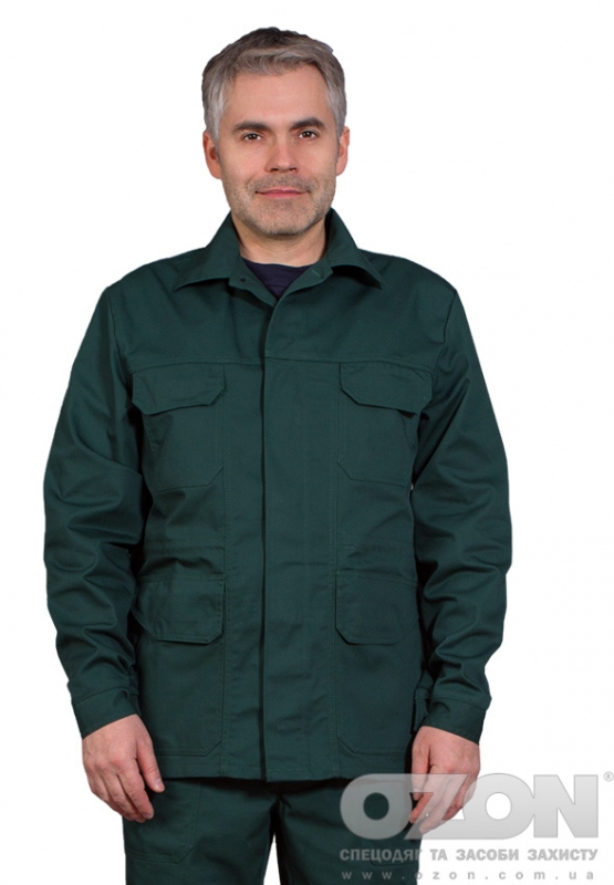 Куртка рабочая Универсал К5, зеленый - Фото 1