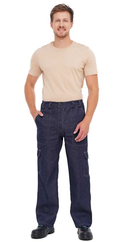 Джинсові робочі штани Денім К6, т.синій