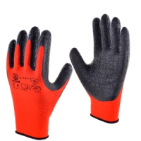 12 пар рукавички П/Е з покриттям зі спіненного латексу 5-057