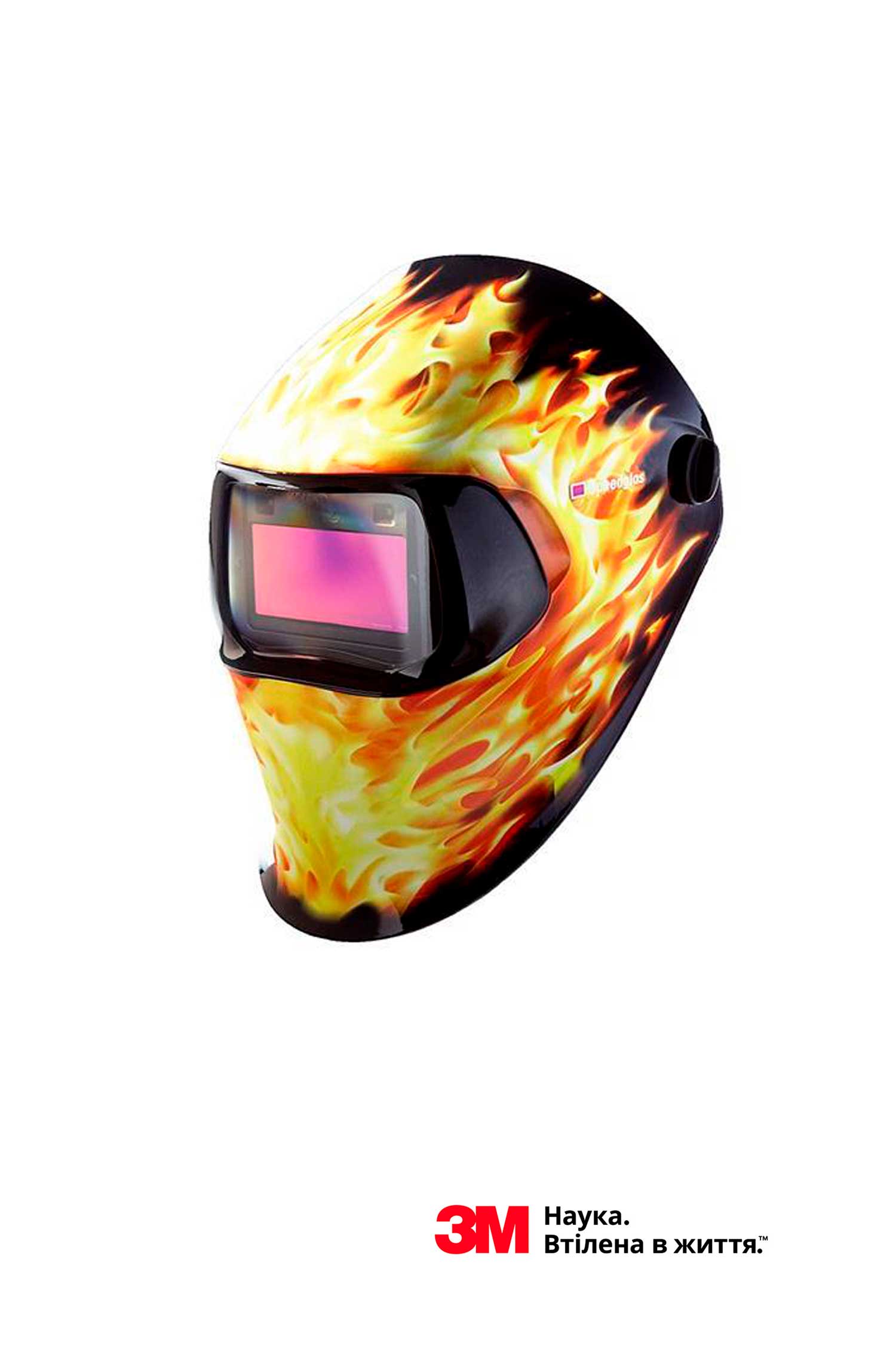 Зварювальна маска 3M™ Speedglas 100V "вогняний", з фотофільтром, затемнення 3/8-12 - Фото 1