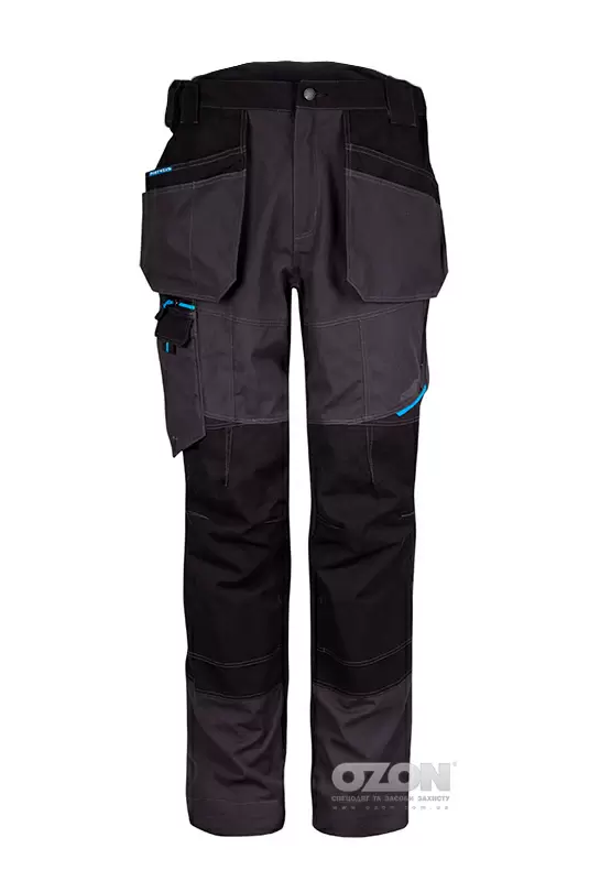 Штани робочі з кишенею-кобура Portwest T702, сірий - Фото 1