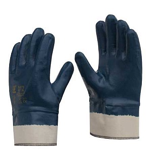 12 пар рукавички з нітриловим покриттям, крага, 6-075